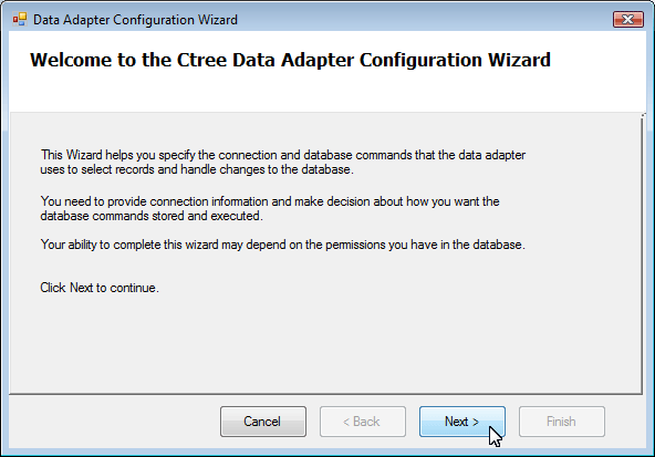 ADO.NET Visual Tutorial Config Wizard