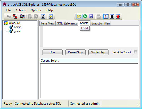 ADO.NET Visual Tutorial Load SQL Script