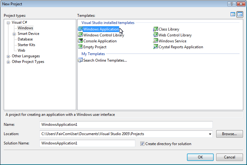Microsoft Visual Studio - Data Source