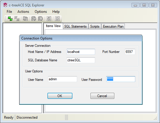 ADO.NET Visual Tutorial SQL Mgr First Screen